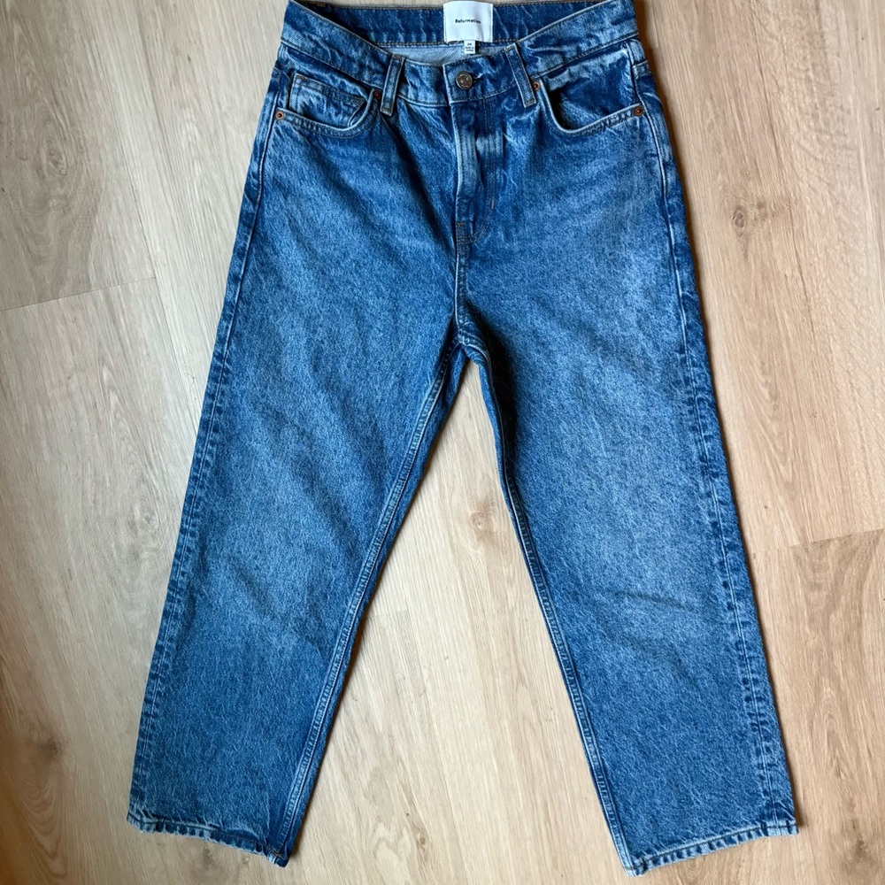 Reformation Wes High Waist Wide Leg Jeans Sz 24 - Picture 3 of 4